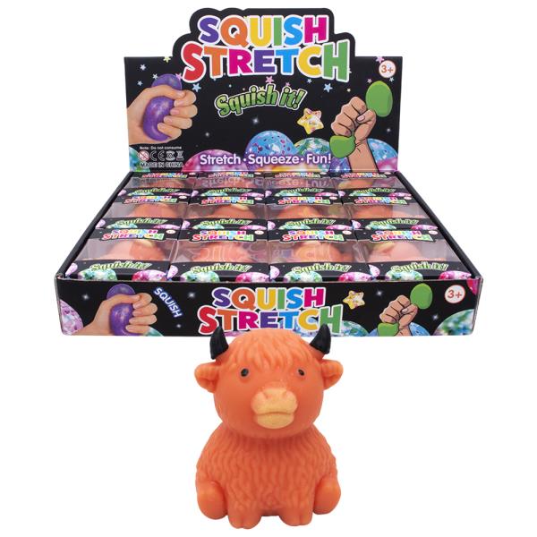 COW ANIMAL SQUISHY SQUEEZE TOY (12 UNITS)