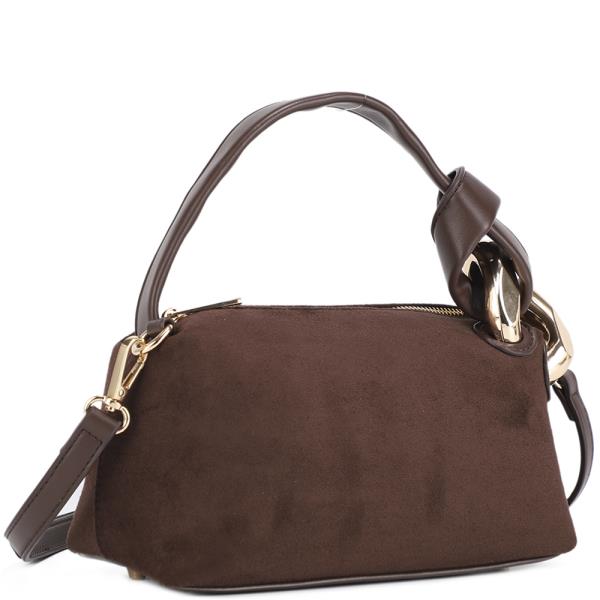 TEXTURED CHIC HANDLE CROSSBODY BAG