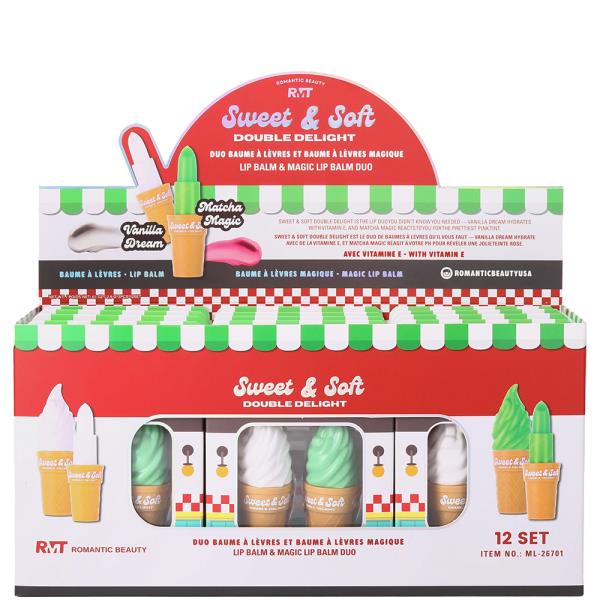 ROMANTIC BEAUTY SWEET SOFT DOUBLE DELIGHT BALM DUO (12 UNITS)