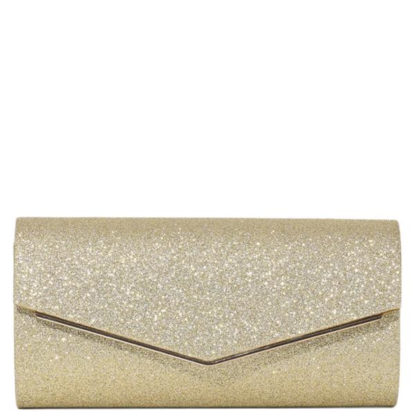 GLITTER DESIGN ENVELOPE EVENING CLUTCH BAG