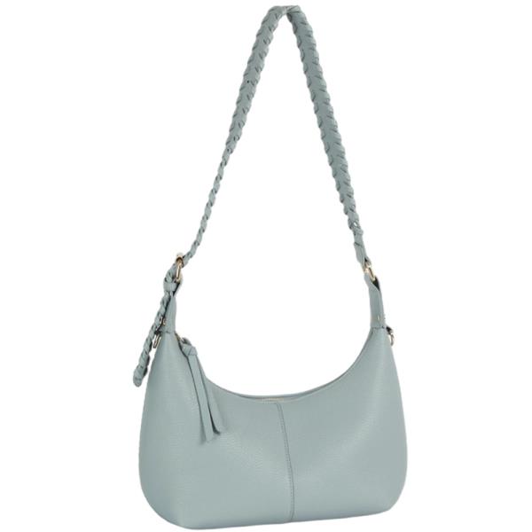CURVE BRAID HANDLE SHOULDER BAG