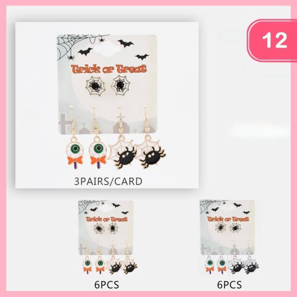 HALLOWEEN POST EARRING (12 UNITS)