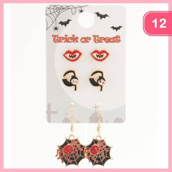 HALLOWEEN  EARRING SET (12 UNITS)