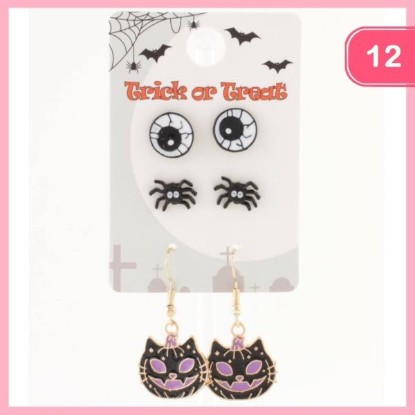 HALLOWEEN EARRING SET (12 UNITS)