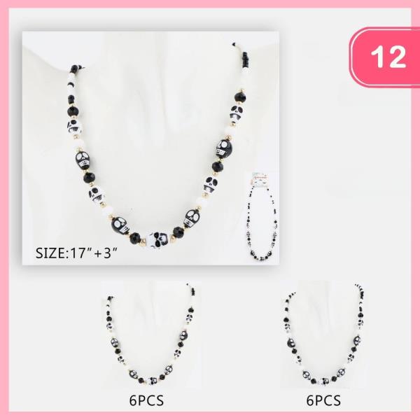 SKULL NECKLACE (12 UNITS)