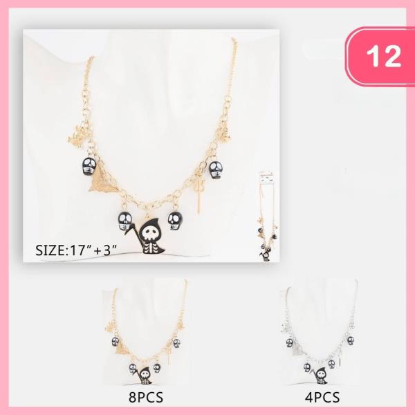HALLOWEEN CHARM NECKLACE (12 UNITS)