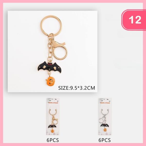 HALLOWEEN RHI BAT KEYCHAIN (12 UNITS)
