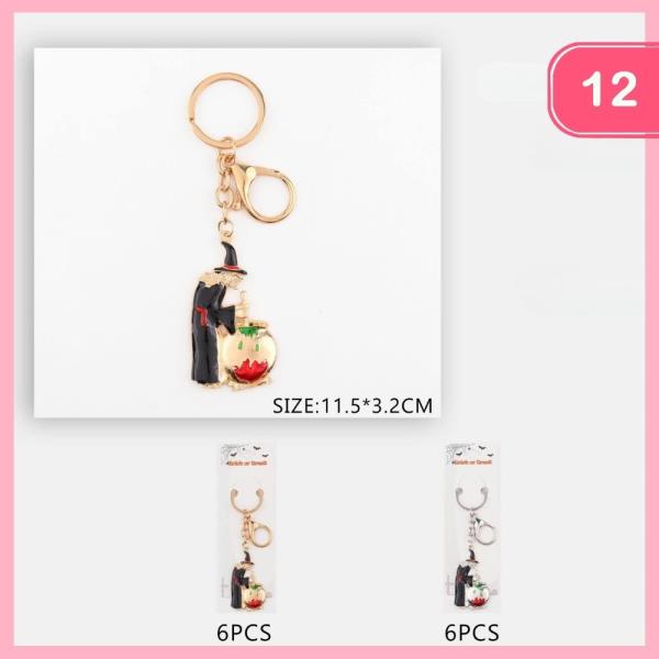 HALLOWEEN WITCH KEYCHAIN (12 UNITS)