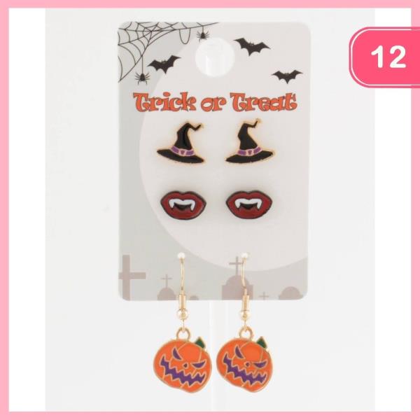 HALLOWEEN  EARRING SET  (12 UNITS)