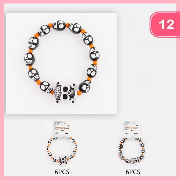 HALLOWEEN SKULL BRACELET (12 UNITS)