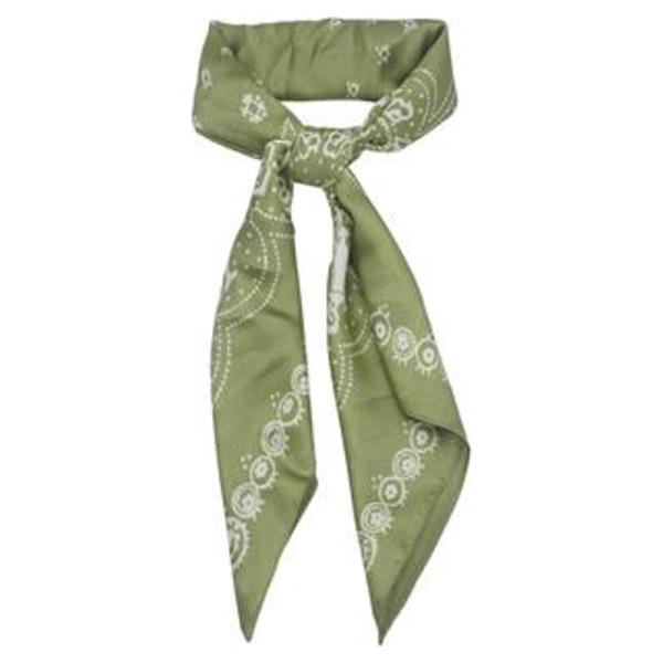MEDALLION BANDANA PRINT SILKY BANDANA SQUARE NECK SCARF