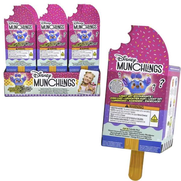 MYSTERY DISNEY MUNCHLINGS SINGLE SERVE LIGHT UP SCENTED PLUSH