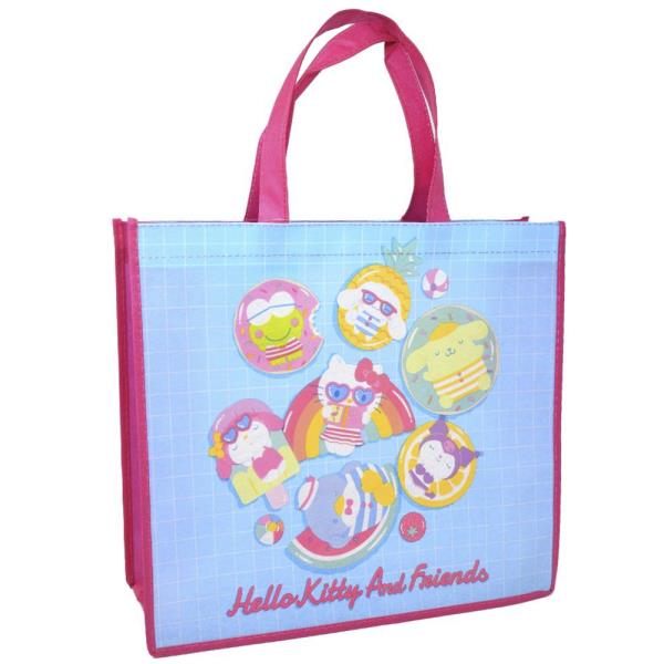 HELLO KITTY AND FRIENDS LARGE ECO FRIENDLY NON WOVEN TOTE BAG