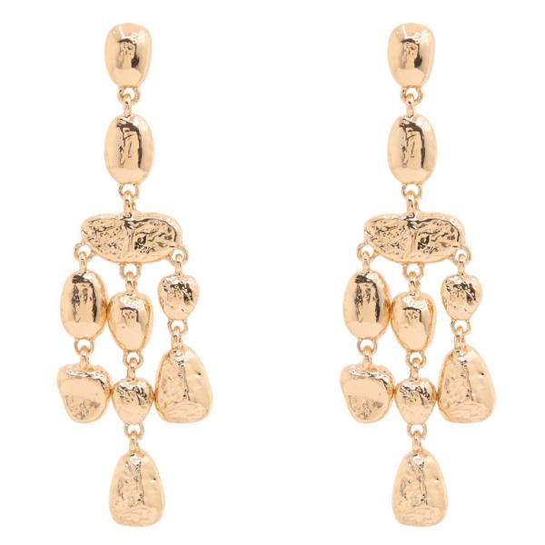STATEMENT METAL DROP EARRING