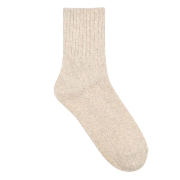 COZY RIBBED CREW SOCKS