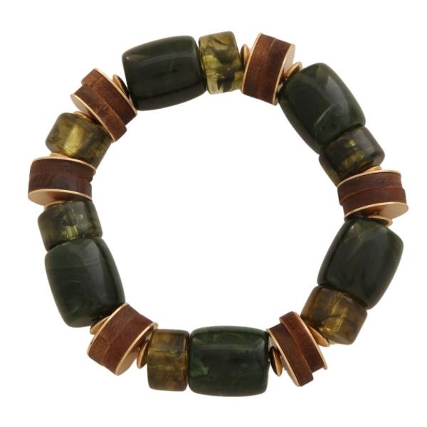MIX BEADED STRETCH BRACELET