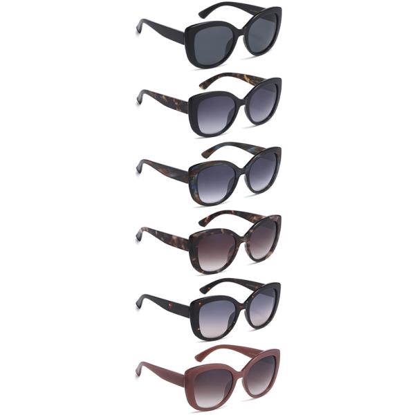 CHIC ROUND SQUARE BUTTERFLY SUNGLASSES 1DZ