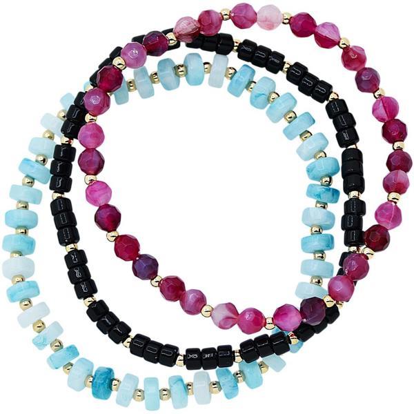 BEADED STACKABLE STRETCH BRACELET