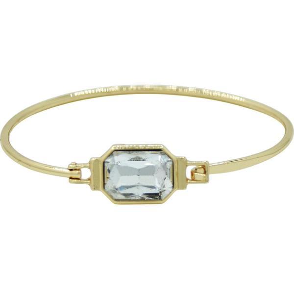 STONE PENDANT METAL BRACELET