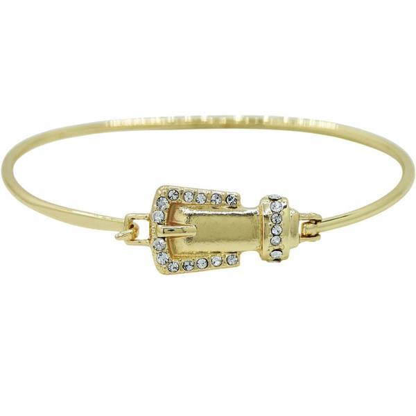 RHINESTONE BELT BUCKLE BRACELET