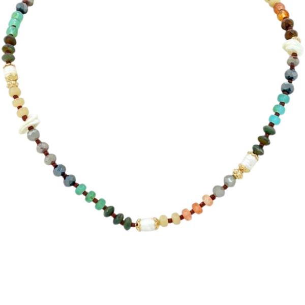 BEADED MULTI COLOR NECKLACE