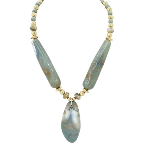 STONE BEADED NECKLACE