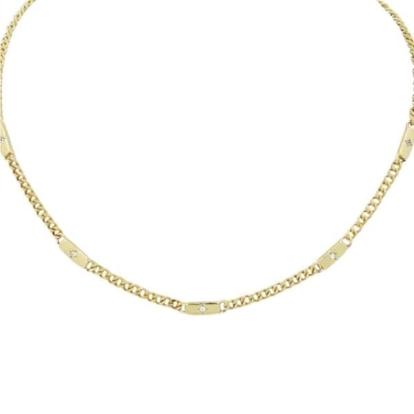 STARBURST LINK PENDANT NECKLACE