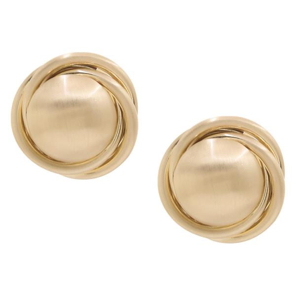 LOVE KNOT ROUND DESIGN EARRING