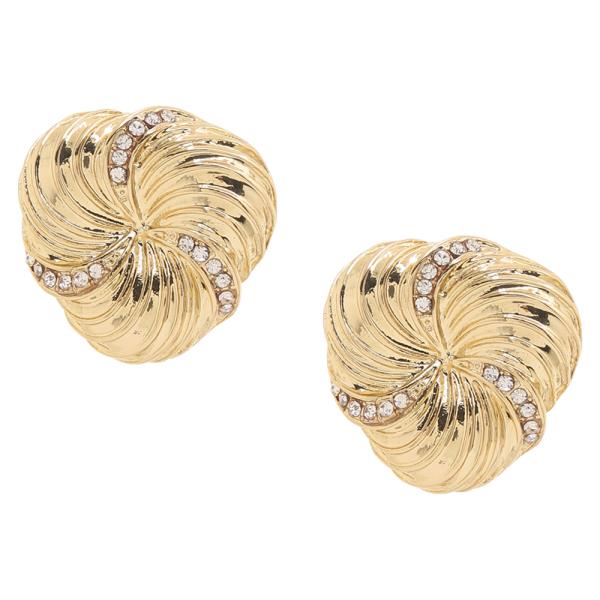 SWIRL TEXTURED DESIGN EARRING