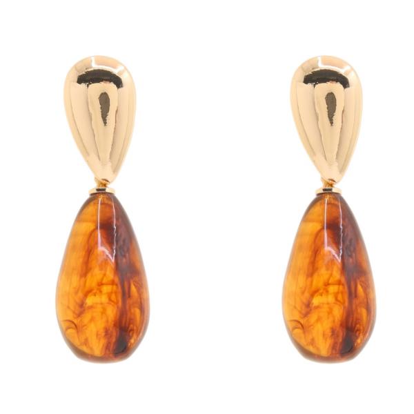 RESIN DROP DANGLE EARRING