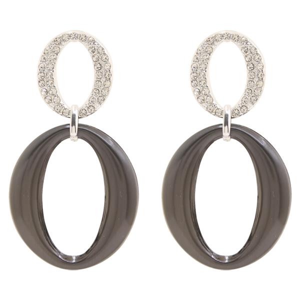 OVAL DESIGN DROP EARRING