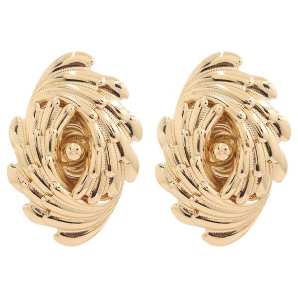 OVAL SWIRL DESIGN EARRING