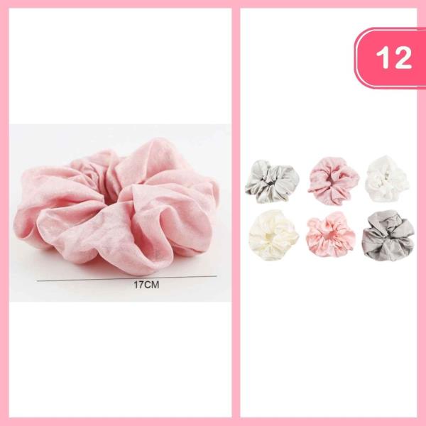 SILK LIKE HAIR SCRUNCHIE (12 UNITS)