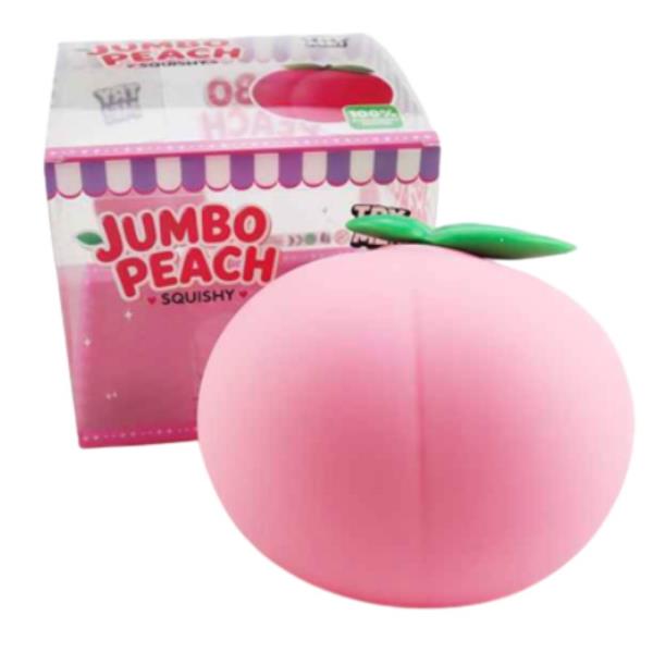 JUMBO PEACH SQUISHY SQUEEZE TOY