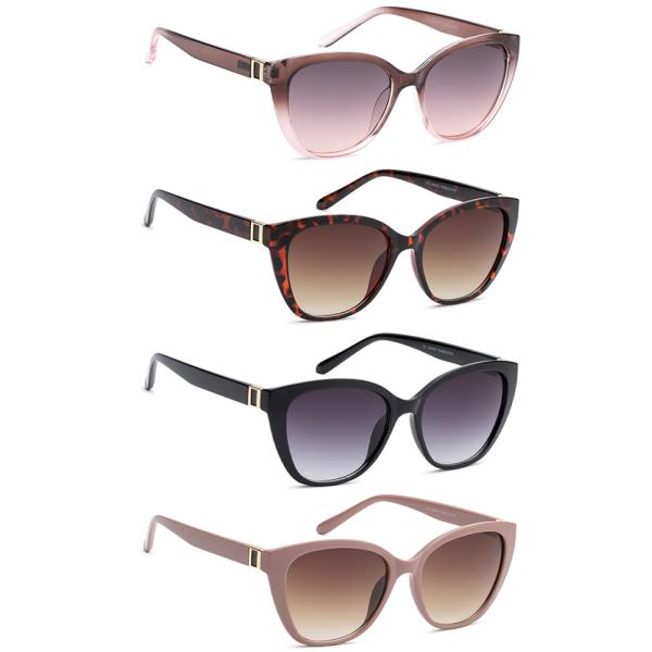ROUND CHIC CAT EYE SUNGLASSES 1DZ