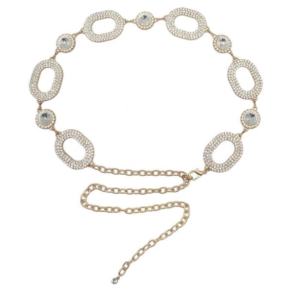 OVAL LINER GEM LINK BELT