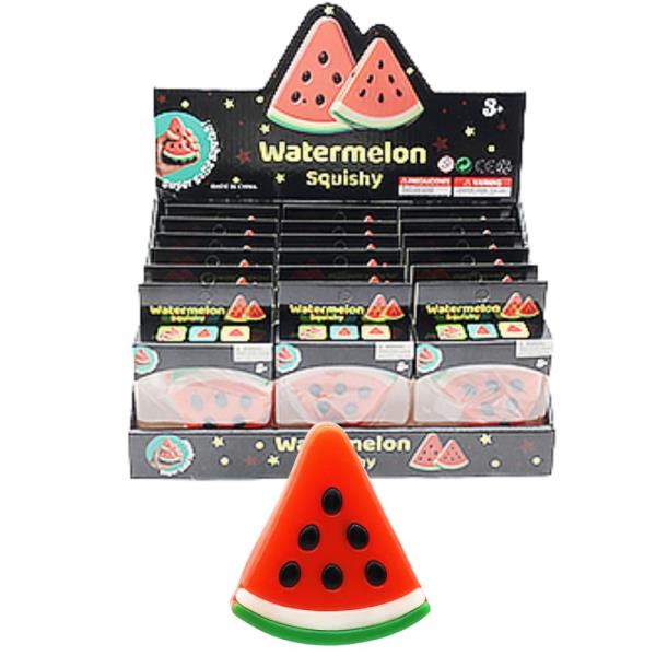 WATERMELON SQUISHY SQUEEZE TOY (18 UNITS)