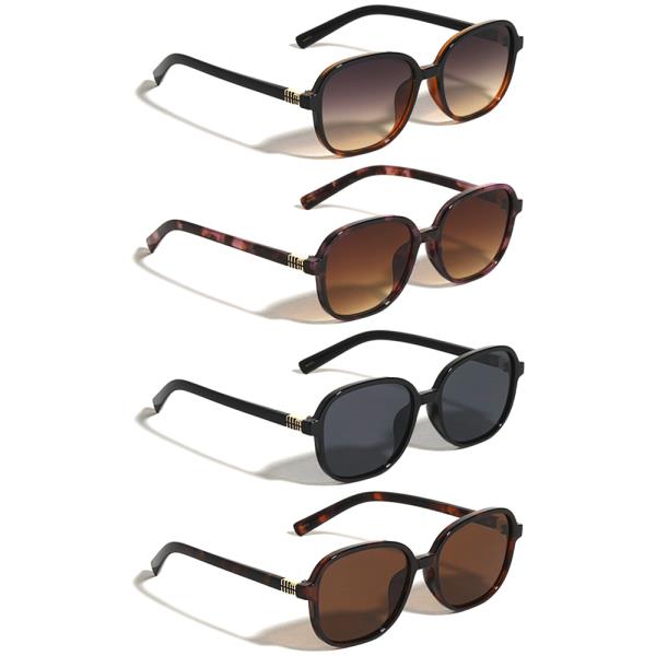 MIII HINGE LOGO FASHION SQUARED BUTTERFLY SUNGLASSES 1DZ