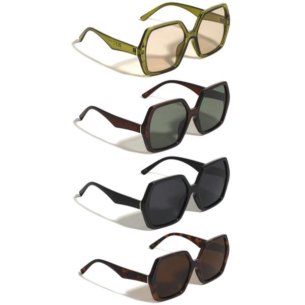OVERSIZED FASHION GEOMETRIC SUNGLASSES 1DZ