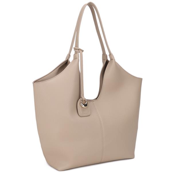 FASHION TEXTURED SHOULDER TOTE BAG
