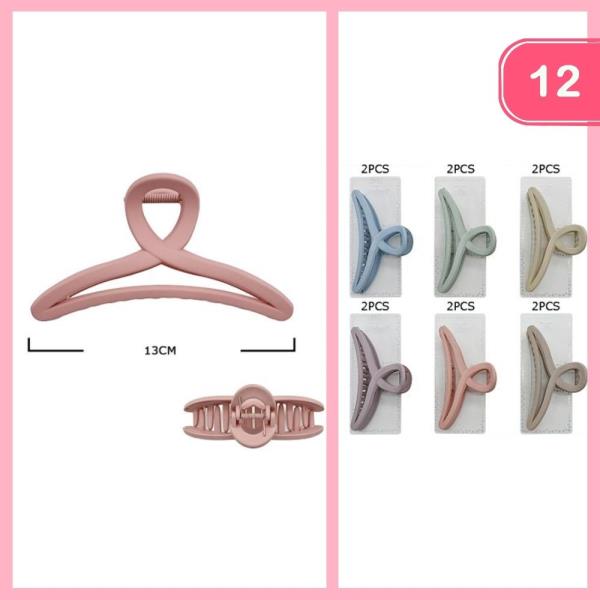 HAIR CLAW CLIP (12 UNITS)