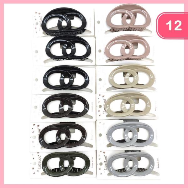 HAIR CLAW CLIP (12 UNITS)