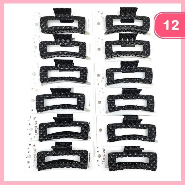 TEXTURED HAIR CLAW CLIP (12 UNITS)