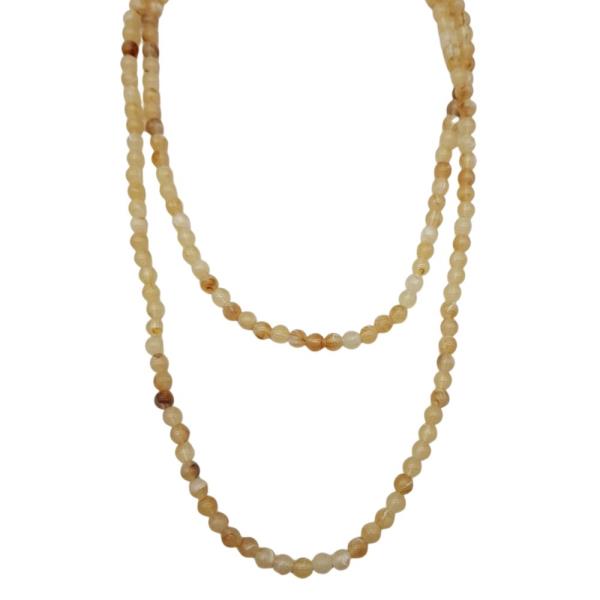 2 LAYERED MULTI BEADED STATEMENT NECKLACE