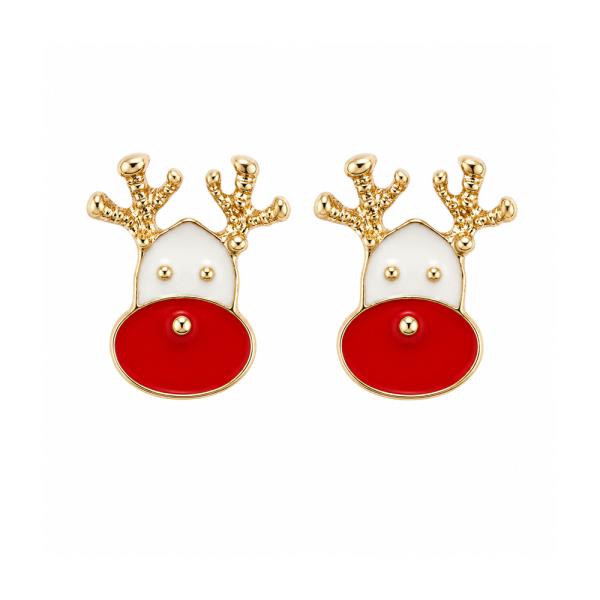 CHRISTMAS RUDOLPH REINDEER STUD EARRING