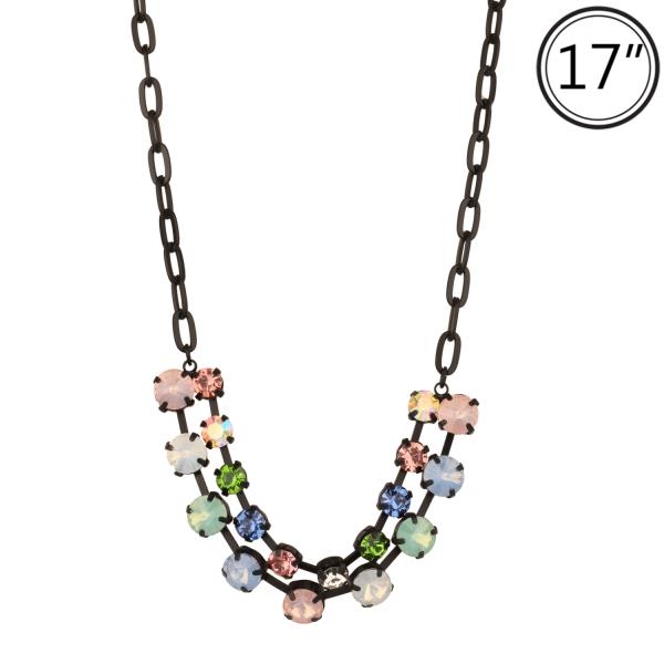 RHINESTONE LINK NECKLACE