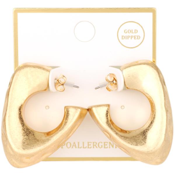 METAL CCB HOOP EARRING