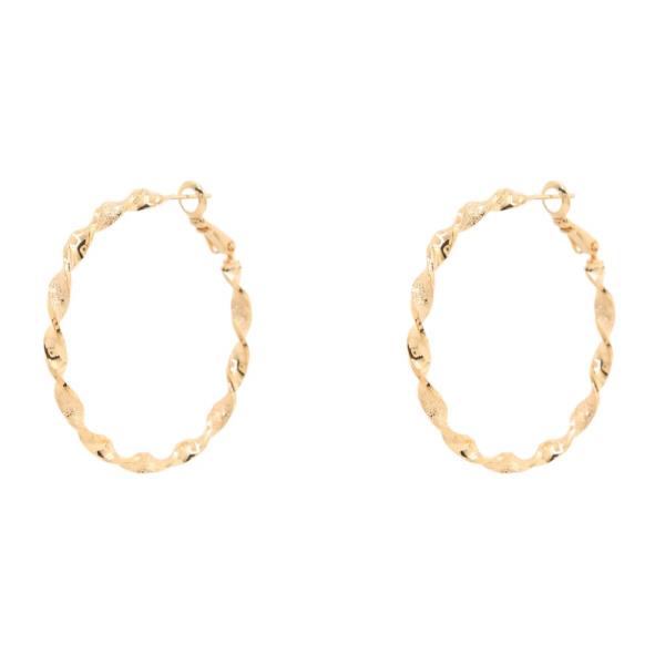 14K GOLD DIPPED HOOP EARRING