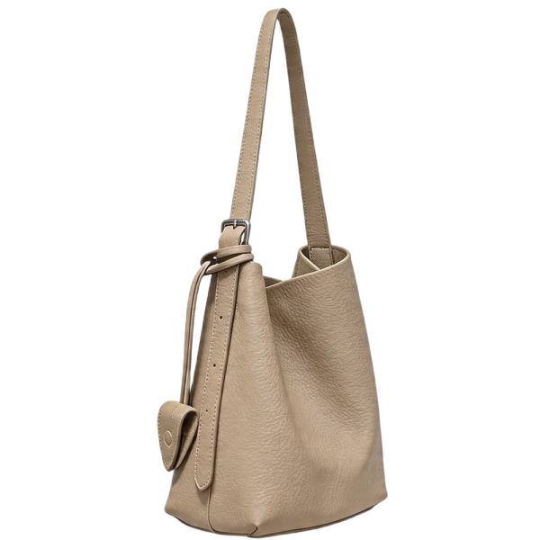 STYLISH TEXTURED SIDE DESIGN SHOULDER HOBO BAG
