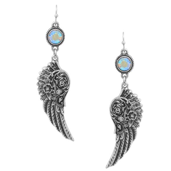 WESTERN  INSPO ANGLE WING POST DANGLE EARRING